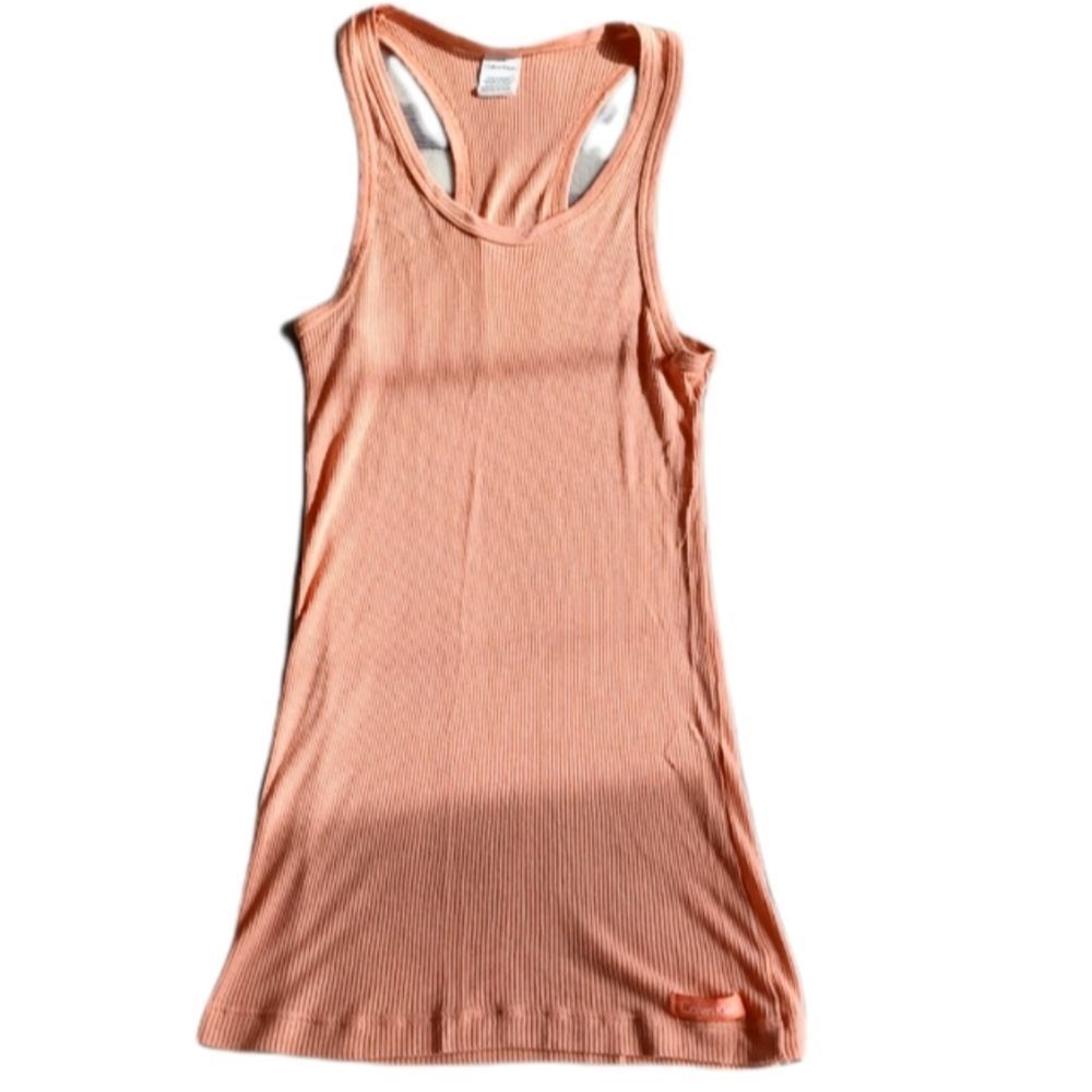 Orange Calvin Klein tank top